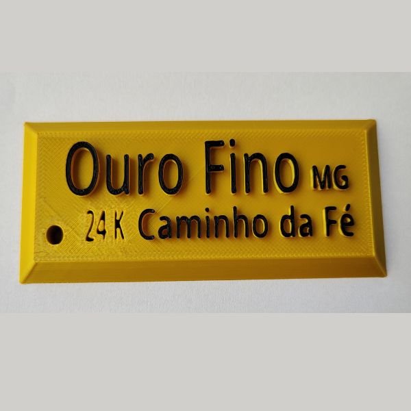 Chaveiro Barrinha de Ouro - Ouro Fino MG